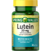 Spring Valley Lutein with Zeaxanthin Dietary Supplement, 20 mg, 30 Count