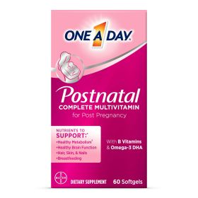 One A Day Postnatal Multivitamin for Women;  Softgels;  60 Count