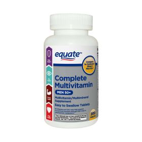 Equate Complete Multivitamin/Multimineral Supplement Tablets;  200 Count