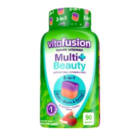 Vitafusion Gummy Vitamins;  Multi+ Beauty 2-in-1 Benefits & Flavors;  90 Count