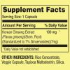 Spring Valley Korean Panax Ginseng Vegetarian Capsules, 100 mg, 60 Count