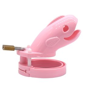 Men's New Chastity Lock Toy (Option: Pink-Short)