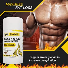 Fat Burning And Sweating Abdominal Muscle Cream (Color: White)