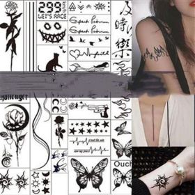 Tide Cool Herbal Juice Tattoo Stick Sexy Ins Wind Collarbone (Option: Small Picture Set 30A)